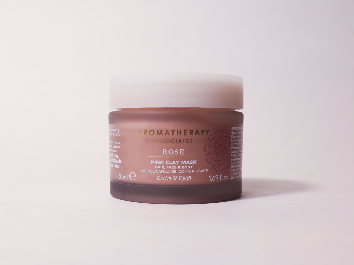 Rose Pink Clay Mask - Hair, Face & Body